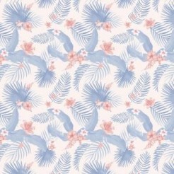 Hibiscus flowers and leaves